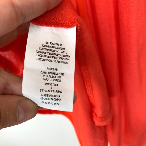 SAM EDELMAN Coral Open Racer‎ Back Tank Top Sz S - Picture 8 of 9